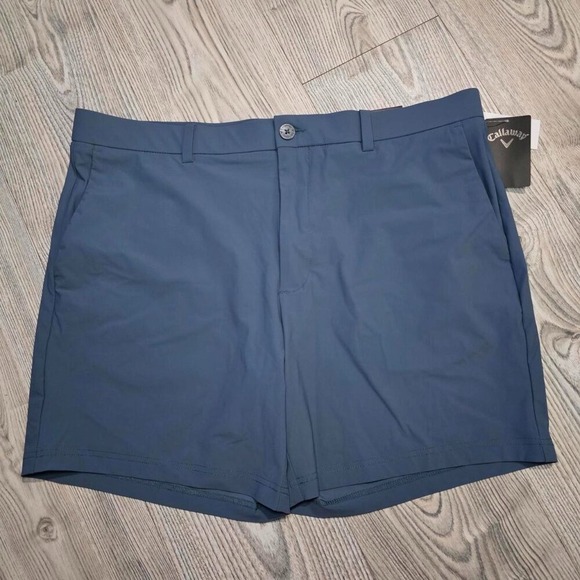 Calaway Mens 7" Golf Short -Vintage Indigo -NWT - Picture 1 of 5